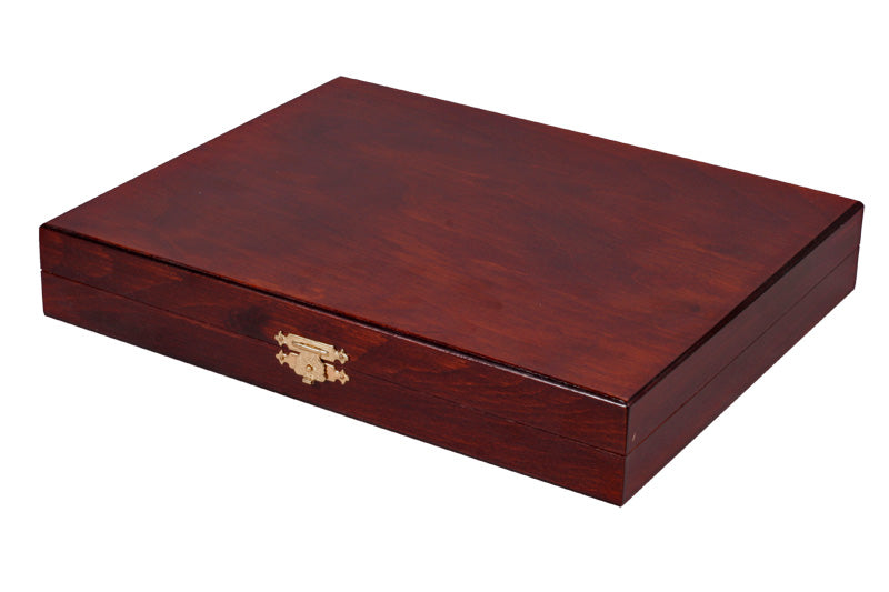 Pièces d'échecs - Staunton — Coffret Marron