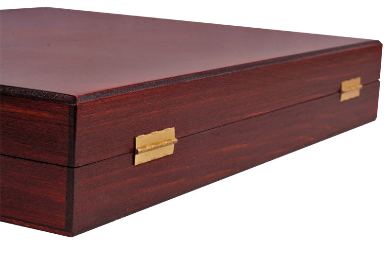 Pièces d'échecs - Staunton — Coffret Marron