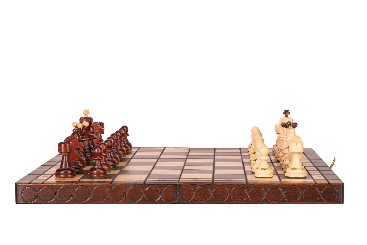 Jeu d'échecs - Perle Marron II