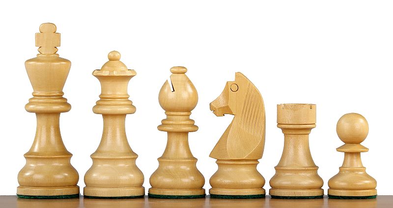 Pièces d'échecs - German Knight Timeless — Acajou