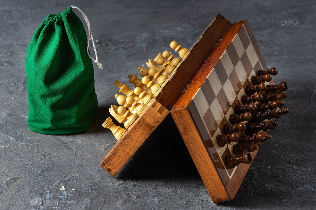 Jeu d'échecs - Voyage Magnétique Acajou