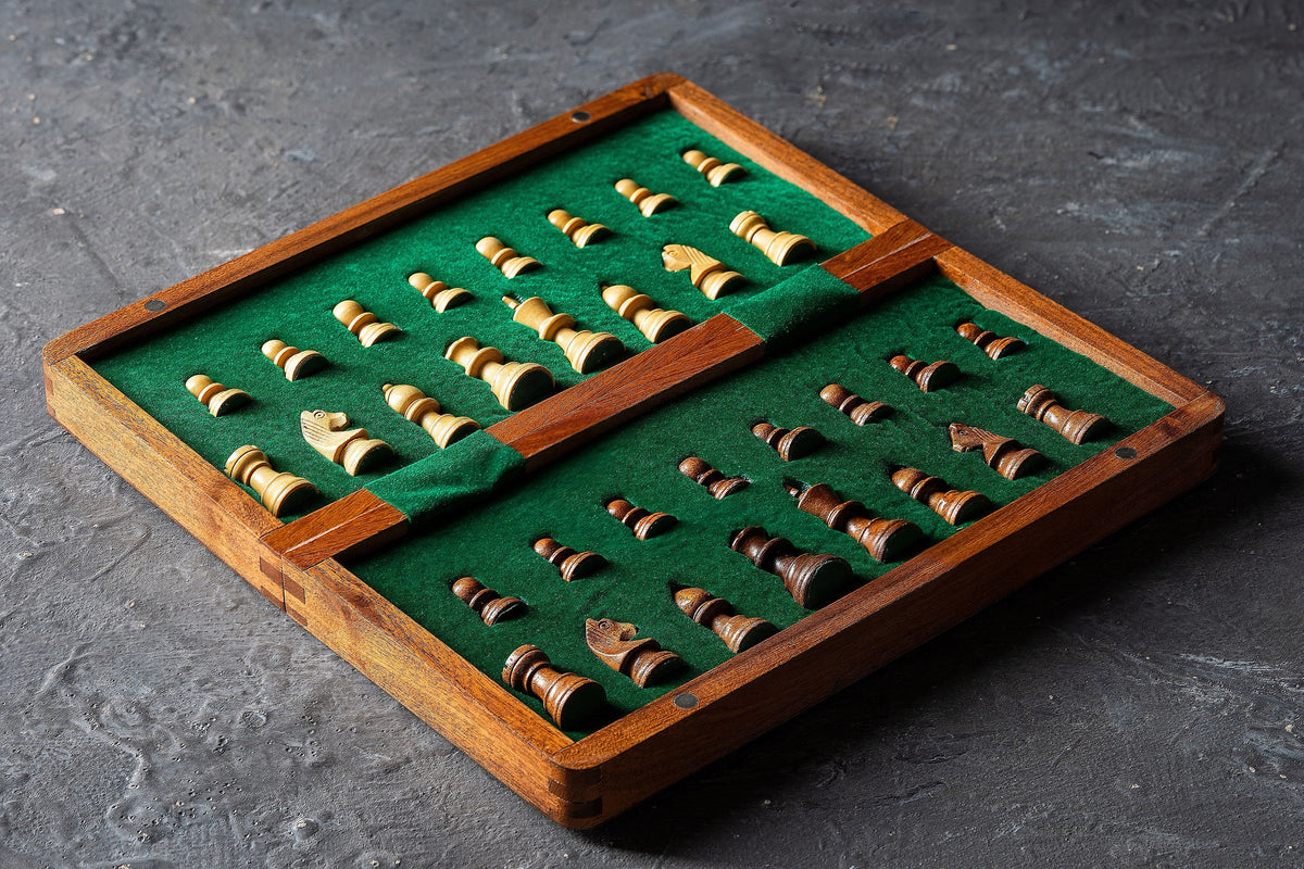 Jeu d'échecs - Voyage Magnétique Acajou