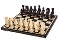 Jeu d'échecs en bois sculpté CESAR LARGE de grande taille  (85 x 85 cm)
