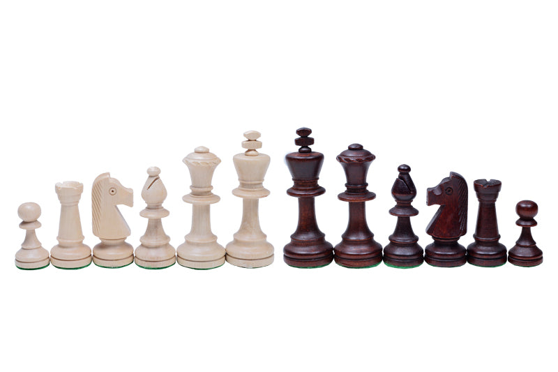 Jeu d'échecs CONSUL en bois de charme, de grande taille (48 x 48cm) - Ensemble Complet