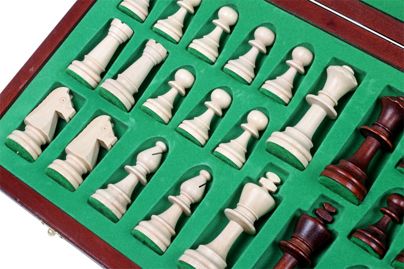 Jeu d'échecs CONSUL en bois de charme, de grande taille (48 x 48cm) - Ensemble Complet