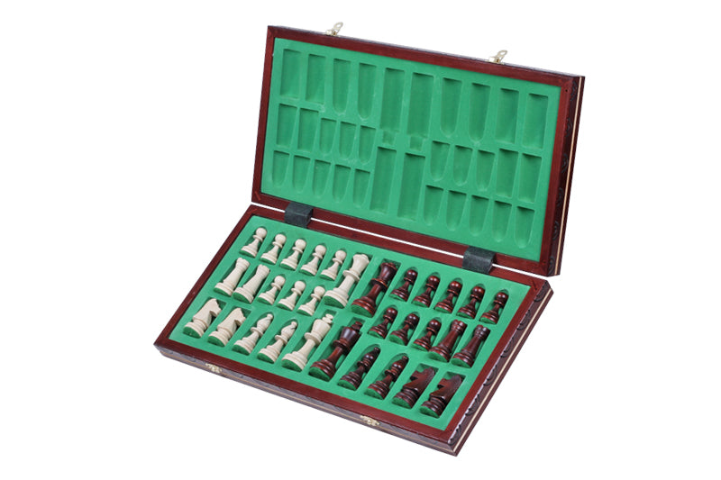 Jeu d'échecs CONSUL en bois de charme, de grande taille (48 x 48cm) - Ensemble Complet
