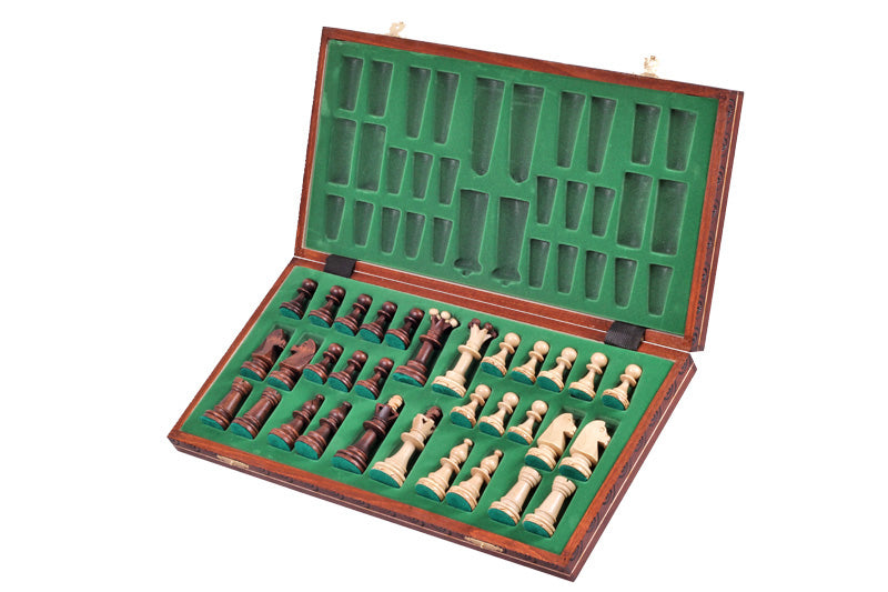 Jeu d'échecs CONSUL en bois de charme, de grande taille (48 x 48cm) - Ensemble Complet