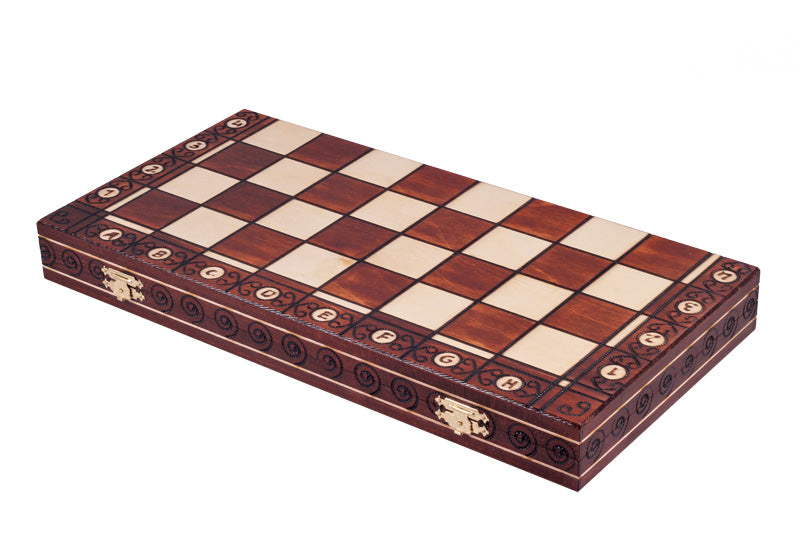 Jeu d'échecs CONSUL en bois de charme, de grande taille (48 x 48cm) - Ensemble Complet