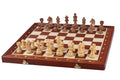 Jeu d'échecs de tournoi avec les pièces German Knight (Timeless) en bois d'acacia et buis de taille 5 (48x48cm) - L'ensemble complet