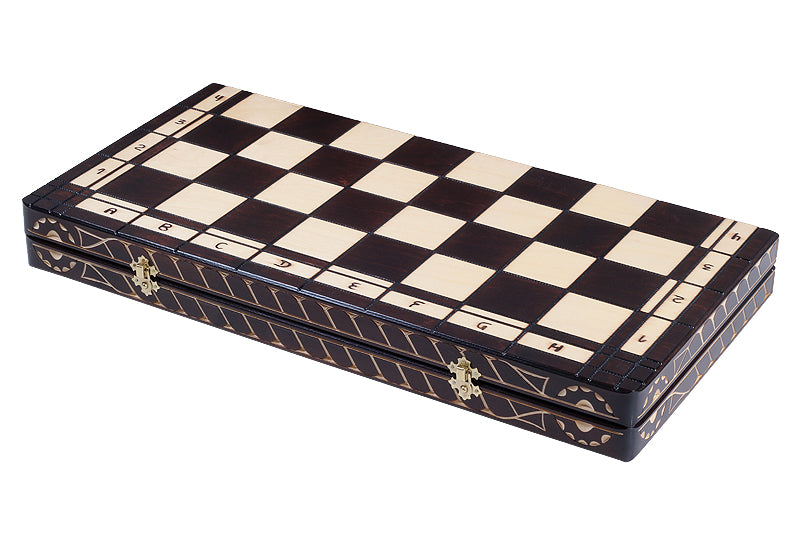 Jeu d'Echecs GLADIATEUR en bois de tilleul, de grande taille (59 x 59cm) - Ensemble Complet