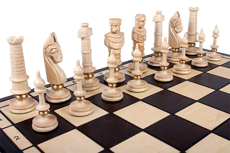 Jeu d'échecs sculpté de grande taille ROYAL LUX  (65 x 65 cm)