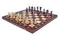Jeu d'échecs SENATEUR en bois de charme, de taille moyenne (41 x 41cm) - Ensemble Complet