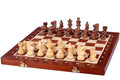 Jeu d'échecs de tournoi avec les pièces French en bois d'acacia et de buis de taille 5 (48x48cm) - L'ensemble complet
