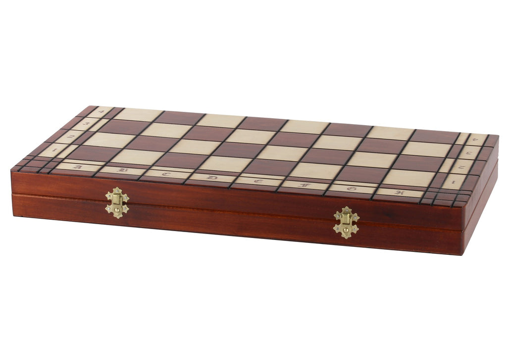 Jeu d'échecs DE TOURNOI No 8 en bois de charme, de grande taille (55 x 55cm) - Ensemble Complet