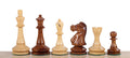 Pièces d'échecs Blackmore en bois d'acacia et de buis - Taille 3,75''