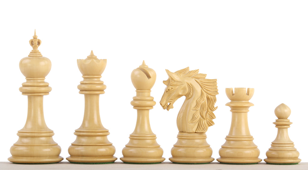 Pièces d'échecs Dubliner Montgoy  Ebony en bois d'ébène et de buis - Taille 5,00''