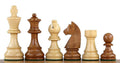 Pièces d'échecs German Knight (Timeless) en bois d'acacia et buis - Taille 3,75''