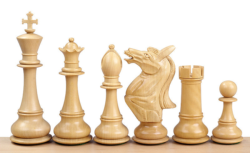 Pièces d'échecs NAPOLEON Redwood en bois de padouk et de buis - Taille 6,00''